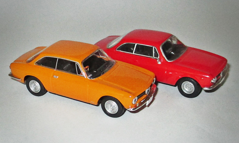 Illustration for article titled Spaghetti Saturday: Alfa Romeo Giulia GT - Tomica vs Kyosho Grudge Match